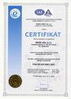 Zv�t�it -Certifik�t �SN EN ISO 9001:2009